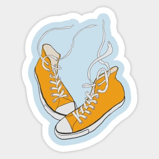 Mustard Converse Sticker